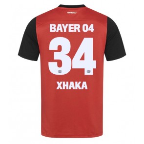 Bayer Leverkusen Granit Xhaka #34 Domácí Dres 2024-25 Krátký Rukáv